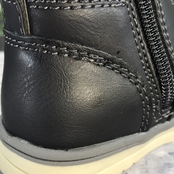 There Abouts Lil Conner Black Casual Hiker Boots with Combo Laces Boys 7M🖤NWT🖤 - Picture 14 of 15
